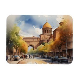 Yerevan Aquarellkunst Magnet