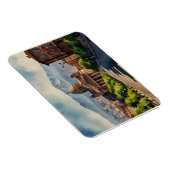 Yerevan Aquarellkunst Magnet (Rechte Seite)