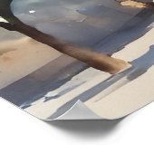 Yerevan Aquarellkunst Poster (Ecke)