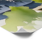 Yerevan Aquarellkunst Poster (Ecke)