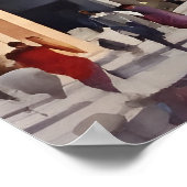 Yerevan Aquarellkunst Poster (Ecke)