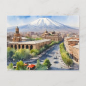 Yerevan Aquarellkunst Postkarte (Vorderseite)