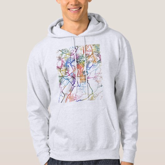 Yerevan Armenia City Map Hoodie (Vorderseite)