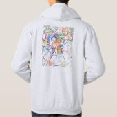 Yerevan Armenia City Map Hoodie (Rückseite)