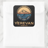 Yerevan Armenia Quadratischer Aufkleber (Tasche)