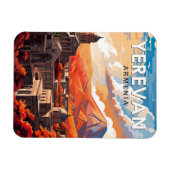 Yerevan Armenia Reisen Kunst Vintag Magnet (Horizontal)
