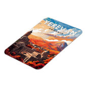 Yerevan Armenia Reisen Kunst Vintag Magnet (Linke Seite)