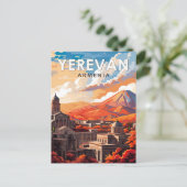 Yerevan Armenia Reisen Kunst Vintag Postkarte (Stehend Vorderseite)