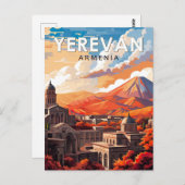 Yerevan Armenia Reisen Kunst Vintag Postkarte (Vorne/Hinten)