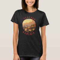Yerevan Armenia Retro Distressed Circle