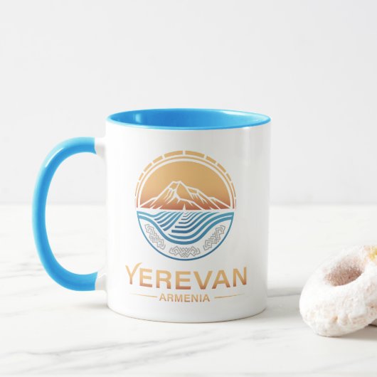 Yerevan Armenia Tasse (Mit Donut)