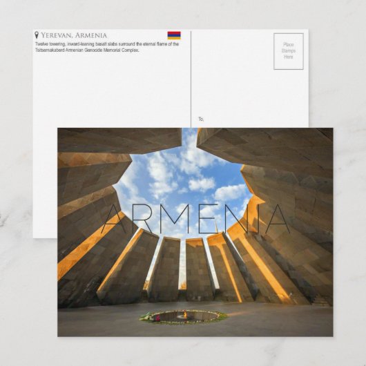 Yerevan, Armenia Travel Postcard Postkarte (Vorne/Hinten)