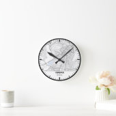 Yerevan  Clock City Line Art Runde Wanduhr (Zuhause)