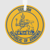 Yerevan Round Emblem Ornament (Rückseite)