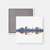 Yerevan Skyline Magnet (Vorderseite/Rückseite)