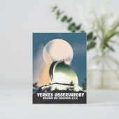 Yerkes Observatory Williams Bay, Wisconsin, USA Postkarte (Stehend Vorderseite)
