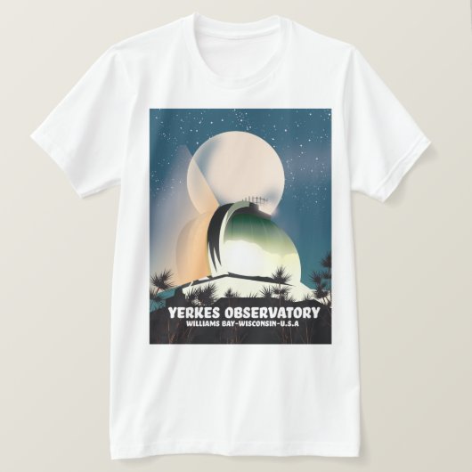 Yerkes Observatory Williams Bay, Wisconsin, USA T-Shirt (Design vorne)