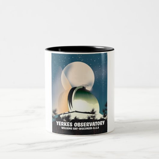 Yerkes Observatory Williams Bay, Wisconsin, USA Zweifarbige Tasse (Mittel)