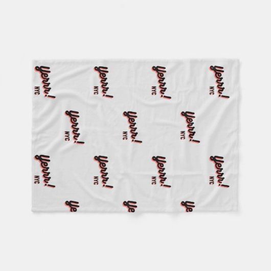 YERRR! NYC Fleece Blanket (Vorderseite (Horizontal))