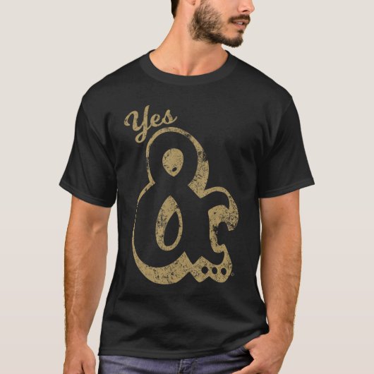 Yes And Big Ampersand Improv Comedy boy T-Shirt (Vorderseite)