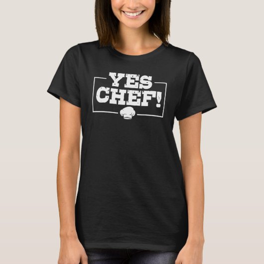 Yes Chef Cooking  Expert Cook Culinary Graphic T-Shirt (Vorderseite)