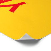 YES, CHEF! – Funny Kitchen Poster (Ecke)