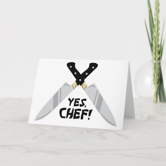 Yes Chef Karte (Vorderseite)