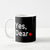 Yes Dear Heart Valentines Gift For Him Men Kaffeetasse (Links)
