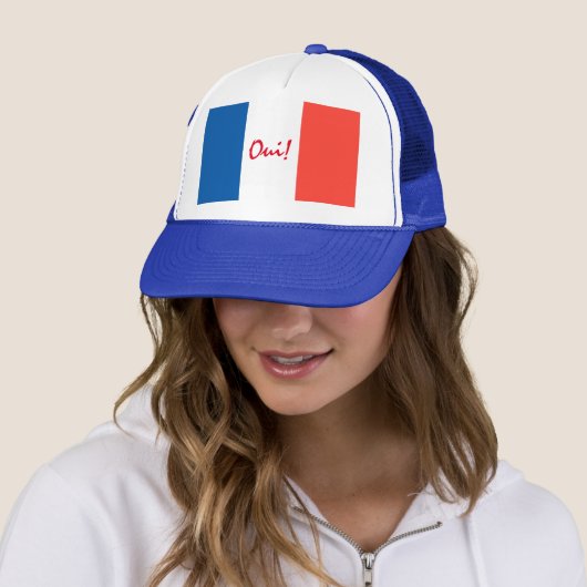 Yes French Flag Customizable Truckerkappe (Beispiel)