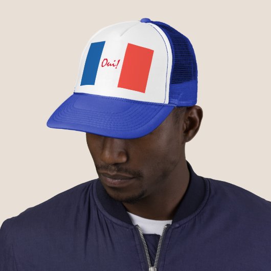 Yes French Flag Customizable Truckerkappe (Beispiel)