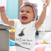 Yes I Can Drive A Stick Fun Happy Halloween Baby Strampler