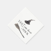 Yes I Can Drive A Stick Fun Happy Halloween Serviette (Ecke)