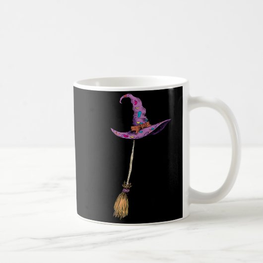 Yes I Can Drive A Stick Soky Witch Funny Halloween Kaffeetasse (Rechts)