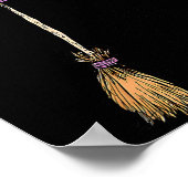 Yes I Can Drive A Stick Soky Witch Funny Halloween Poster (Ecke)