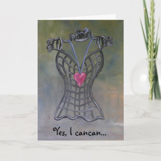 "Yes I cancan" Feiertagskarte (Vorderseite)