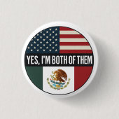 Yes, I’m Both of Them– Proud Dual Identity Citizen Button (Vorderseite)