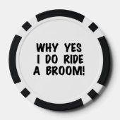 Yes I Ride a Broom Pokerchips (Rückseite)
