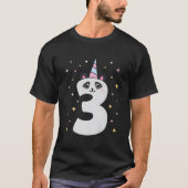 Yes I'M 3 Panda Themed 3Rd Py T-Shirt (Vorderseite)