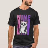 Yes I'M 9 Panda Themed 9Th Py T-Shirt (Vorderseite)