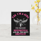 Yes I'm A Girl Yes, Ths Is My Motorcycle And No, Y Karte (Gelbe Blume)