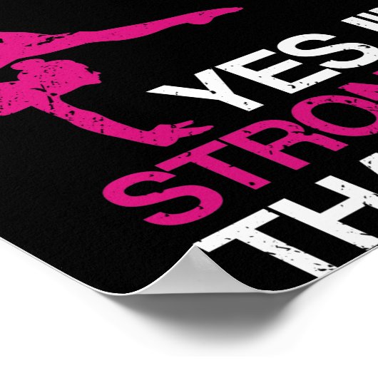 Yes I'm A Gymnast Gymnastics Athlete Handstand Poster (Ecke)