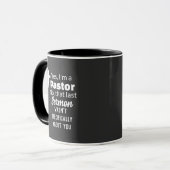 Yes I'm A Pastor, Sermon Not About You Funny Tasse (Vorderseite Links)