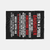 Yes I'm A Siled Daughter But Not Yours Of A Freaki Fleecedecke (Vorderseite (Horizontal))