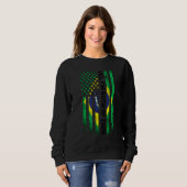 Yes I'm Both Of Them Brazilian Brazil Sweatshirt (Vorne ganz)