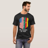 Yes I'm Both Of Them Half American Half Cameroonia T-Shirt (Vorne ganz)