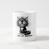 Yes....I'm crazy Jumbo-Tasse (Vorderseite)