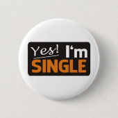 Yes i'm single button (Vorderseite)