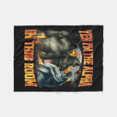 Yes I'm The Alpha In This Room Funny Alpha Wolf Me Fleecedecke (Vorderseite (Horizontal))