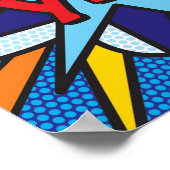 YES Pop Art Comic Buch Moderner Spaß Poster (Ecke)