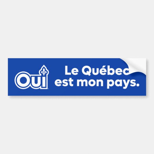 YES Quebec Autoaufkleber (Vorne)